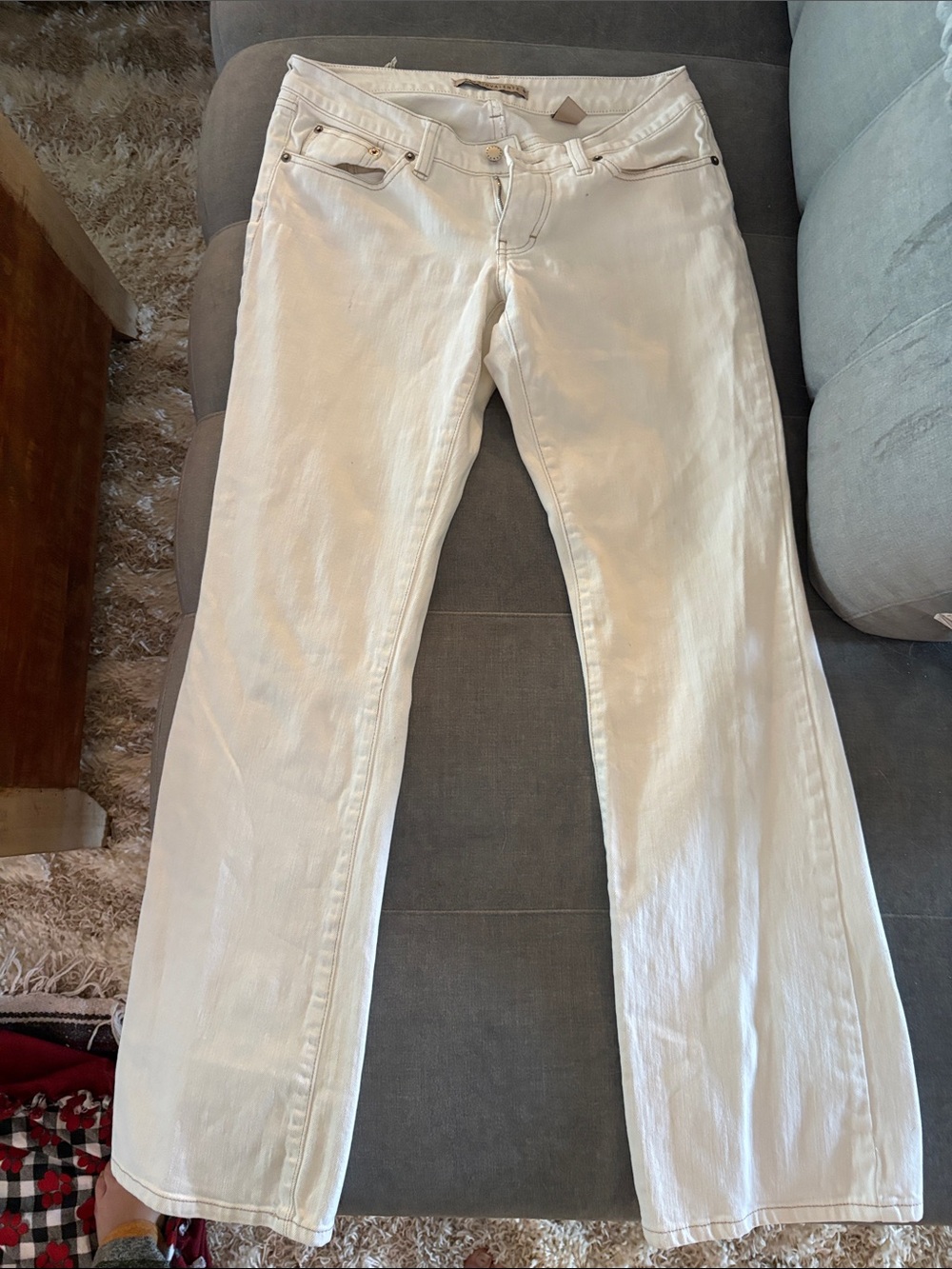 Sergio Valente Women’s White Boot-Cut Jeans